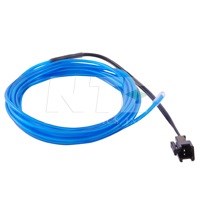 WIRE,EL,3.2M DIAM,BLUE,3M(9.84FT)W/CONN