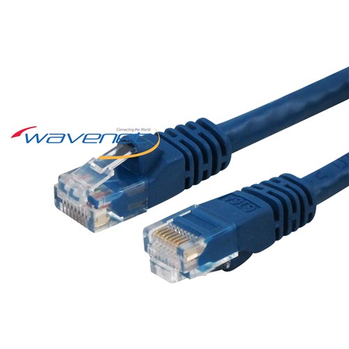 PATCH CABLE,CAT6,3FT,BLUE,BOOTED