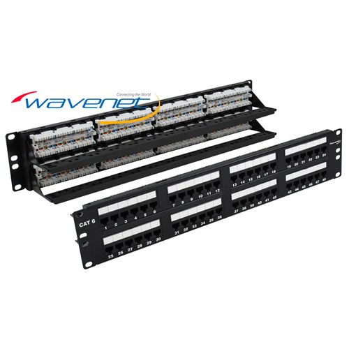 PATCH PANEL,48 PORT,CAT6,RACK MOUNT