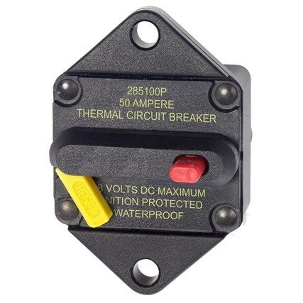 CIRCUIT BREAKER,50A,48VDC,PANEL MOUNT