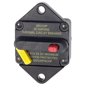 CIRCUIT BREAKER,60A,48VDC,PANEL MOUNT