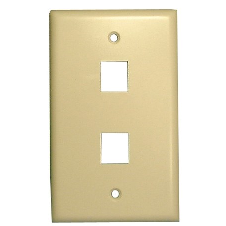 WALLPLATE,KEYSTONE,2POS,IVR