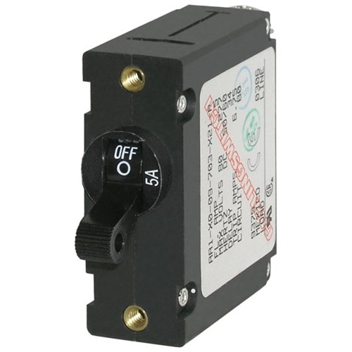 CIRCUIT BREAKER AA1TOGGLE 5A BLK