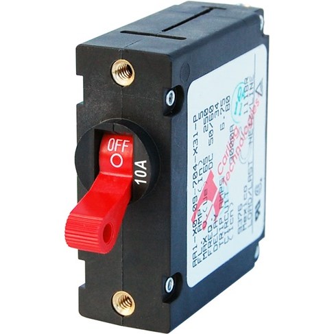 CIRCUIT BREAKER AA1TOGGLE 10A RED