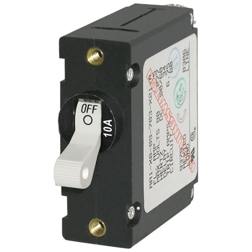 CIRCUIT BREAKER, AA1, TOGGLE, 10A, WHITE