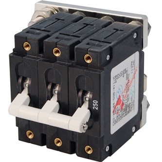 CIRCUIT BREAKER,TOGGLE,250A,3 POLE