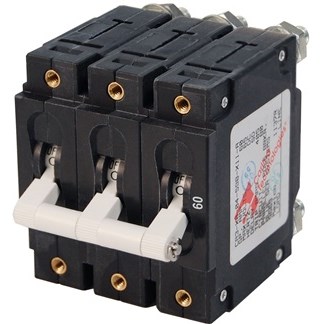 CIRCUIT BREAKER CA3TOGGLE 60A WHT