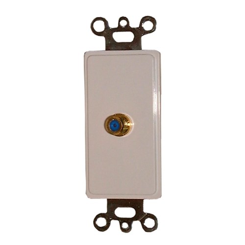 WALLPLATE,W/1 GOLD F81 CONN