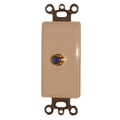 WALLPLATE,VIDEO,F81,IVORY