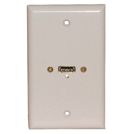 WALLPLATE,HDMI,SINGLE,WHT