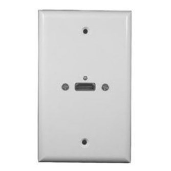 WALL PLATE,HDMI,SING,LT ALM