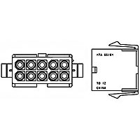 CONN,CAP,10 POS,MINI-U-MNL