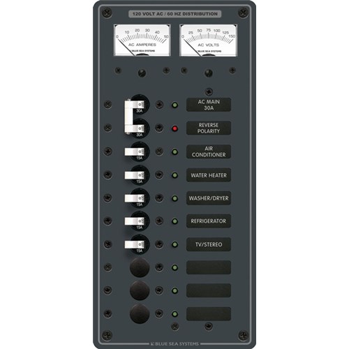 PANEL 120VAC 10POS W/MAIN V/AMTR