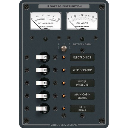 PANEL DC 5POS V/AMTR