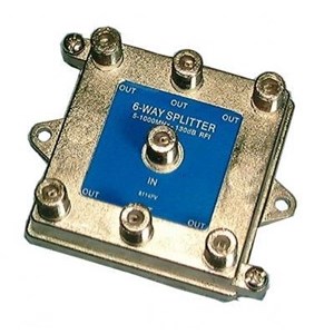 SPLITTER,COAX,6-WAY,HI-Q,5-1000MHZ,BULK