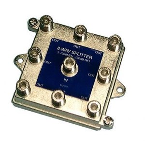 SPLITTER,COAX,8-WAY,HI-Q,5-1000MHZ,BULK