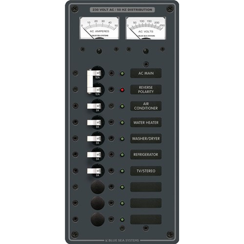 PANEL 230VAC 10POS W/MAIN V/AMTR