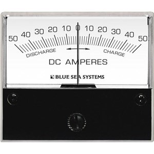 AMMETER DC 50–0–50A W/SHUNT