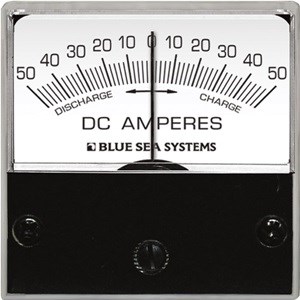 AMMETER MICRO DC 50–0–50A W/SHUNT