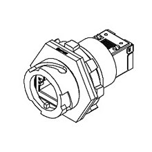 CONN,RECPT,8 POS,PANEL MOUNT,COUPLER