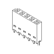 CONN,RECPT,4 POS,PC MOUNT