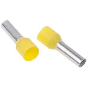 FERRULE,10 AWG,YELLOW,INSULATED