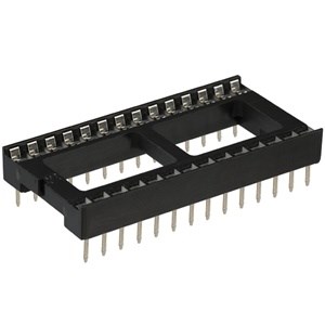 SOCKET,IC,28 PIN,17/TUBE