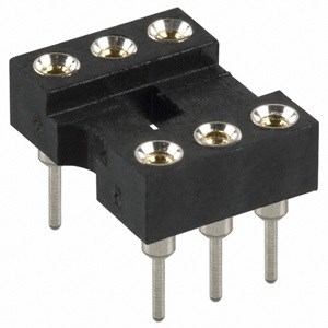 SOCKET,IC,6 PIN,80/TUBE