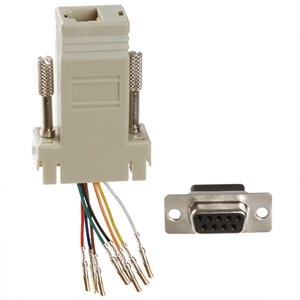 CONN,ADAPTER,9 POS D-SUB RECPT TO  RJ45