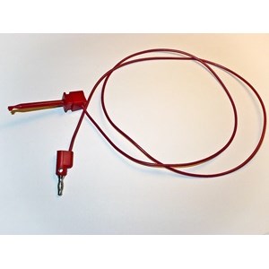 TEST LEAD,MINI-PLUNGER/BANANA PLUG,RED,