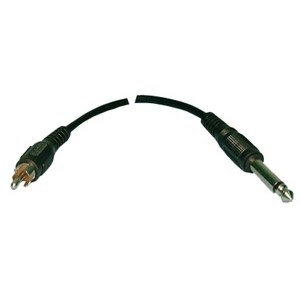 CABLE,AUDIO,RCA PLUG,1/4IN