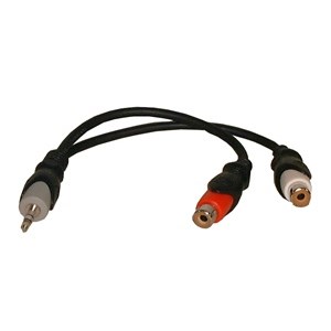 ADAPTER,AUDIO,2-RCA JACKS/