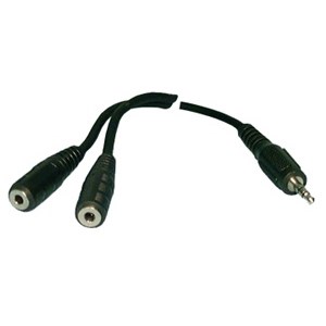 ADAPTER,AUDIO,2-3.5MM PLUGS