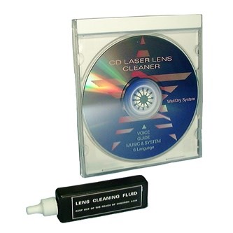 CD LENS CLEANER,W/LIQUID,