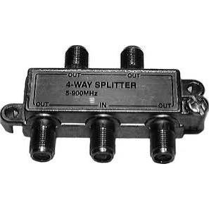 SPLITTER,COAX,4-WAY,HYBRID,5-900MHZ,BULK