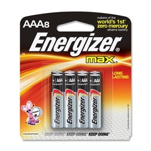 BATT, MAX ALKALINE, AAA-8