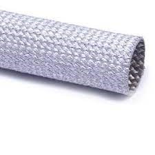 SLEEVING,FIBERGLASS,1/4INDIA,SILVER