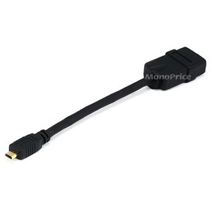 ADAPTER,MICRO HDMI M,TO STD.HDMI FEM,6IN