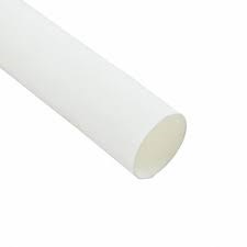 HEAT SHRINK,1 IN DIA,WHITE,4 FT,2:1