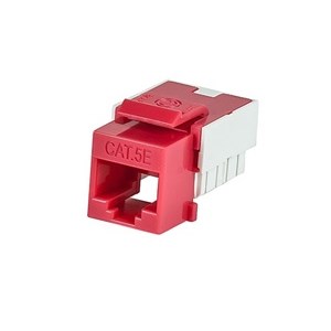 KEYSTONE INSERT,CAT5E,RED