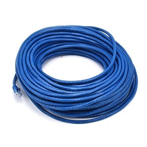 PATCH CABLE,CAT5E,100FT,BL,BOOTED