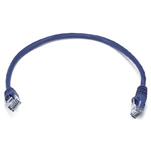 PATCH CABLE,CAT5E,1FT,PURPLE,BOOTED