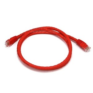 PATCH CABLE,CROSSOVER,CAT.6,24GA,3FT,RED