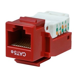 KEYSTONE INSERT,CAT5E,RED