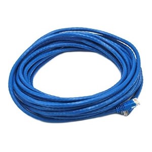 PATCH CABLE,CAT5E,30FT,BL,BOOTED