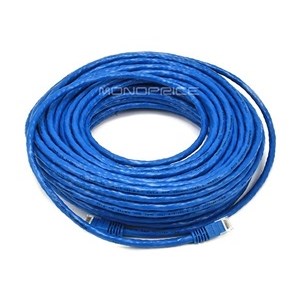 PATCH CABLE,CAT5E,75FT,BL,BOOTED