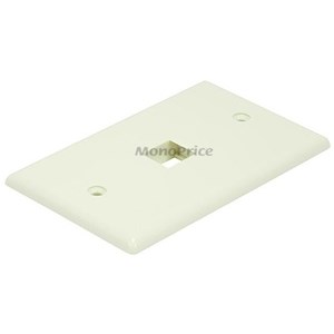 WALLPLATE,KEYSTONE,1 PORT,IVORY