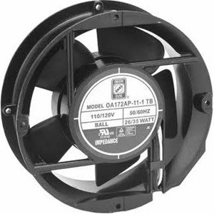 FAN,230VAC,6.7X5.9X2.0IN RND,172MM,BALL