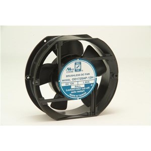 FAN,24VDC,6.7X2.0IN RND,172MM,BALL