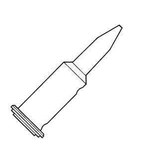 TIP,SOLDER,DOUBLE FLAT,3/16IN,FOR PSI100